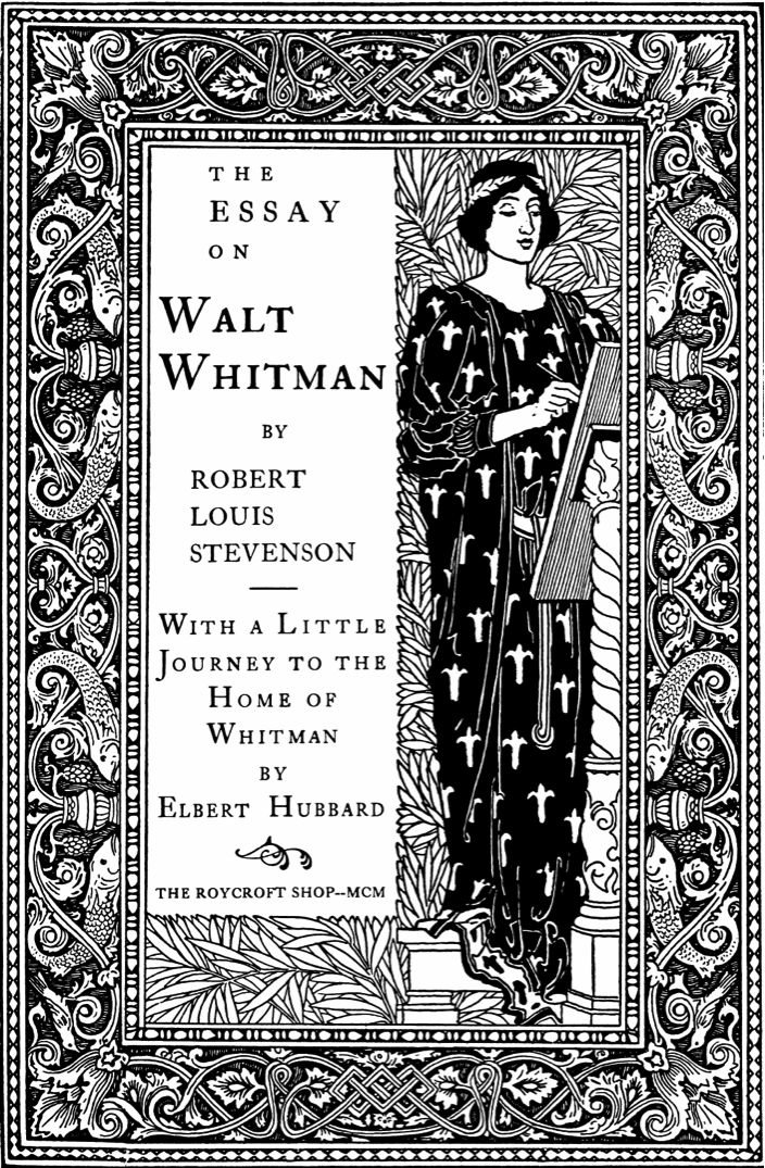 Essays written by walt whitman